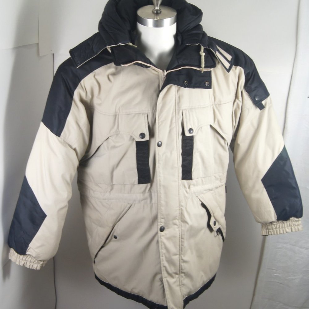 Bear Force Winter Coat Puffer Jacket W Hood Mens L